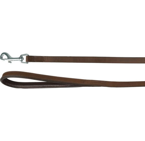 Flamingo Arizona Kožené vodítko s pěnovou výplní Hnědá 130x2cm