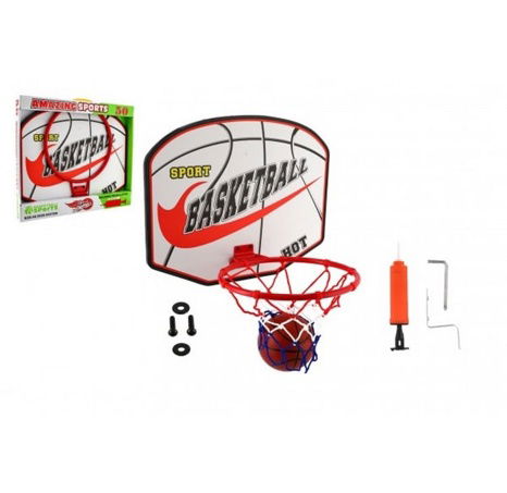 Basketballkorb + Ball mit Pumpe
