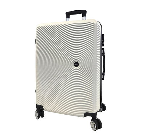 Bavy Cestovní kufr skořepinový 24" Circle White