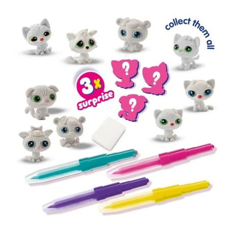 Foukací fixy - 3 koťata