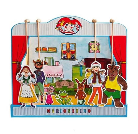 Loutkové divadlo České pohádky pro nejmenší v krabici 48x42x6cm