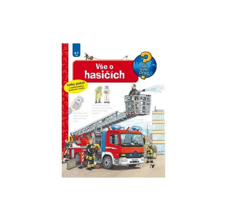 Knížka Vše o hasičích 24x28cm CZ text