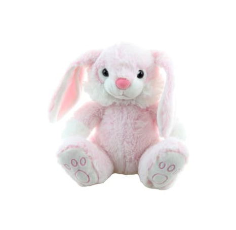 Králík plyš růžový 23 cm