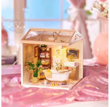 RoboTime Miniatura domečku Dívčí koupelna