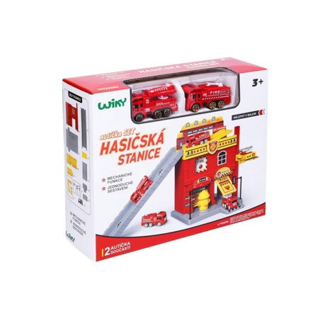 Hasičská stanice s autíčky 2ks