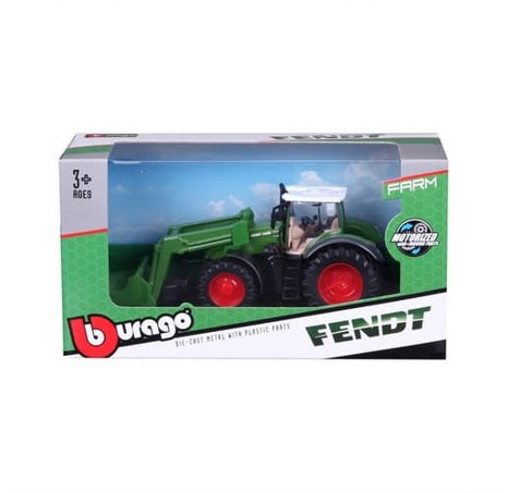 Bburago - FARMLAND, Fendt 1050 Vario s předním nakladačem, 10 cm