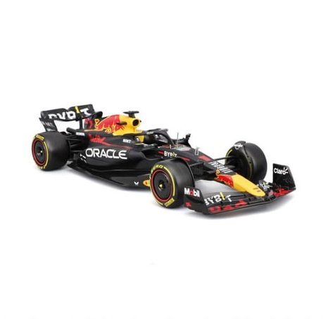 Bburago - RACE Formule F1 s figurkou jezdce, Oracle Red Bull Racing RB19 (2023), #1 Verstappen, 1:24