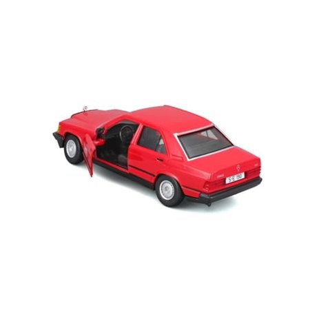 Bburago - Auta HOBBY, Mercedes-Benz 190 E 2.6, červená, 1:24