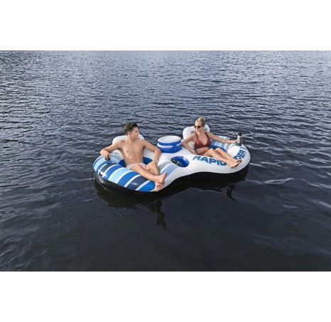 Nafukovací double křeslo se síťkou Rapid Rider™ - 50 x 240 x 122 cm