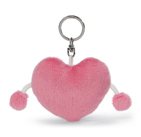 NICI Klíčenka Srdíčko Love růžové, 8 cm