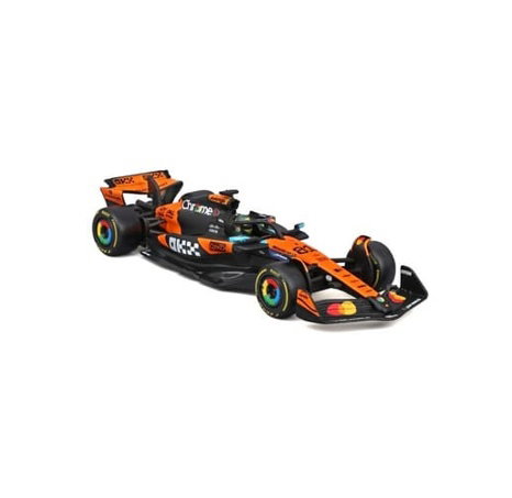 Bburago - RACE F1 v dekorativním boxu, McLaren F1 MCL39 (2025) #81 Oscar Piastri, 1:43