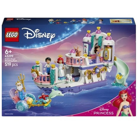 Lego 43299 Disney Arielina loď a královská svatba