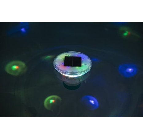Dávkovací plovák na bazénovou chemii SolarGlow se solárním LED světlem