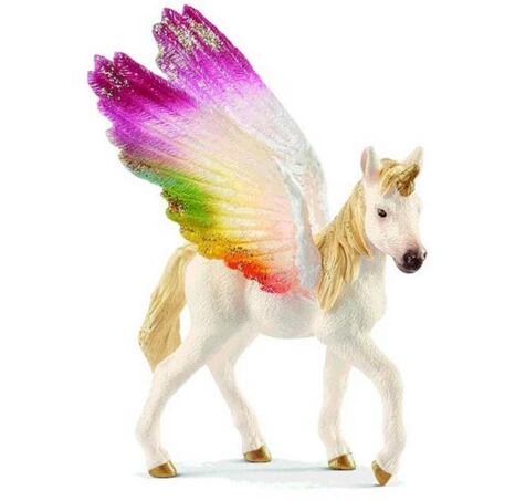 Schleich 70577 Regenbogen Einhorn Fohlen mit Flügeln