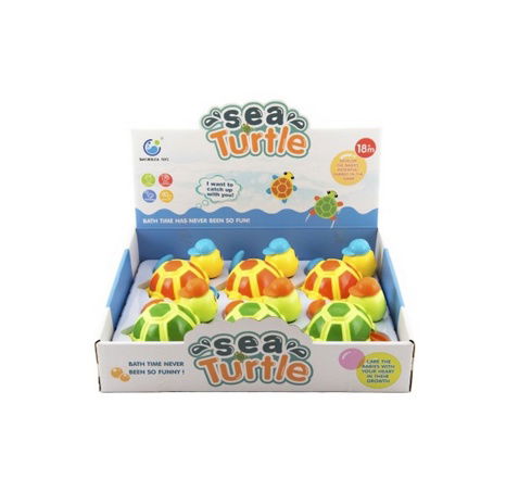 Želva natahovací do vany plast 12x12cm 18m+