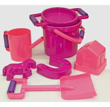 Sandkasten Bauernhof mit Pony, 7 Teile