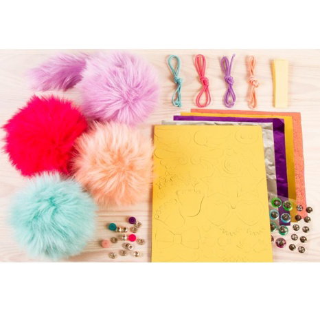 Přívěsky, roztomilé chlupaté koule