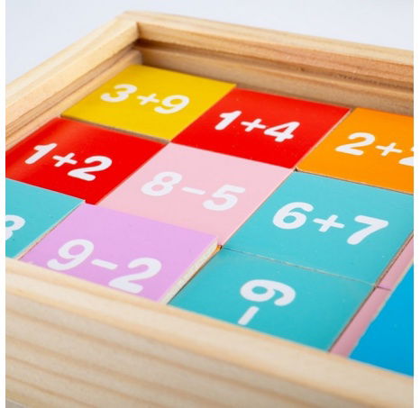 Bigjigs Toys Sčítání a odčítání v krabičce