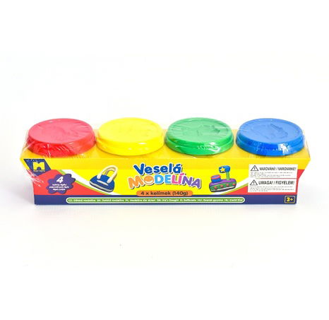Modelliermasse 4x 140g verschiedene Farben