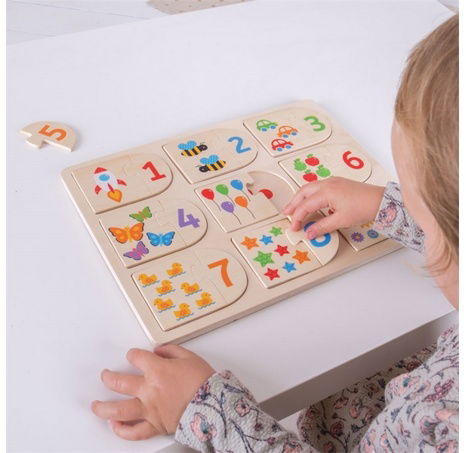 Bigjigs Toys Obrázkové počítací puzzle
