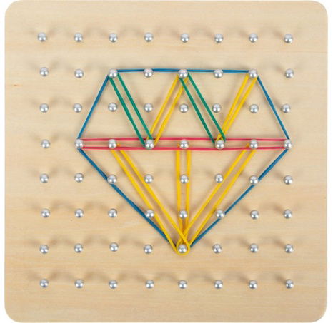 Small Foot Dřevěná deska Geoboard