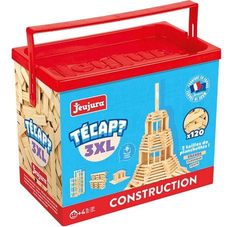 Jeujura Dřevěná stavebnice Técap 3XL 120 dílů