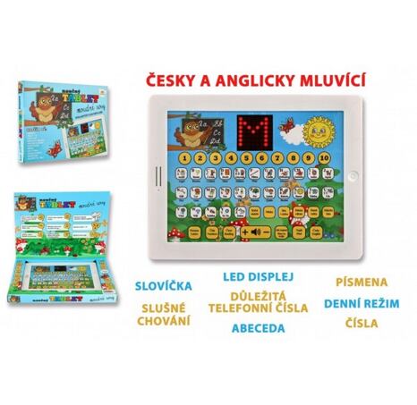 Naučný tablet Moudré Sovy dvojjazyčný CZ+EN