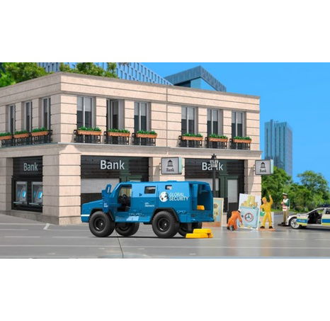 SIKU Super 1926 - bezpečnostní auto pro přepravu peněz a cenností s nálepkami, 1:50