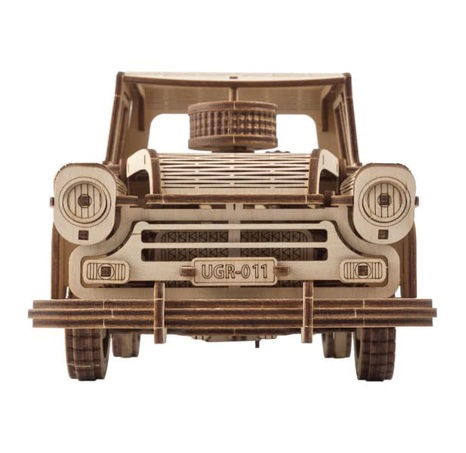 Ugears 3D dřevěné mechanické puzzle Americký náklaďák (pick-up)