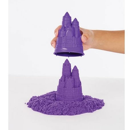 Kinetic sand krabice tekutého písku s podložkou fialová barva