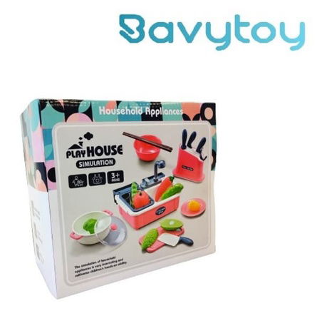 Bavytoy Dřez s příslušenstvím červený