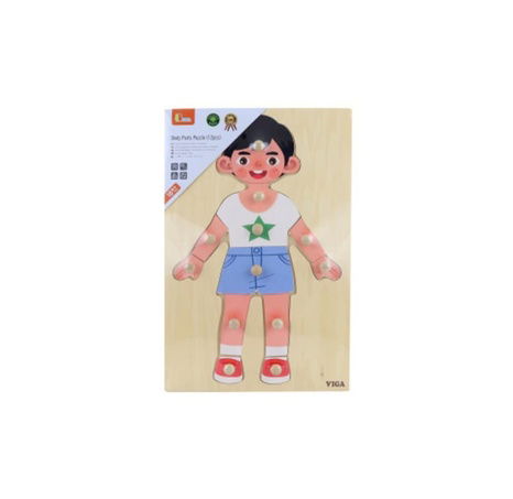 Vkládačka dřevěná-chlapec