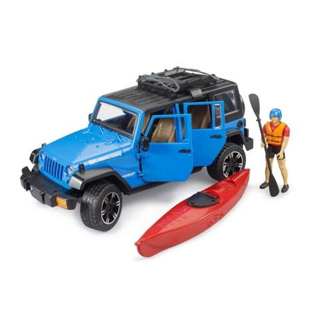 Bruder 2529 Jeep Wrangler Rubicon s kajakem a figurkou