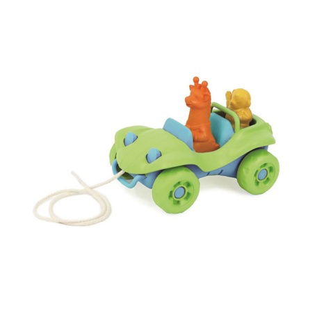 Grünes Spielzeug Ziehendes Auto Grün