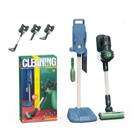 Bavytoy Dětský tyčový vysavač se stojanem a lopatkou
