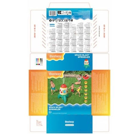 Nafukovací Vesmírná raketa, stříkající