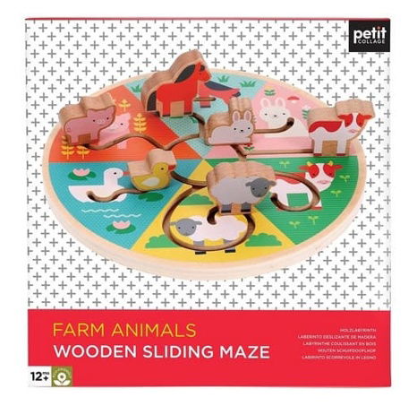 Petit Collage Motorický labyrint Farma se zvířátky
