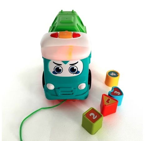 Tahací popelář se světlem a zvukem