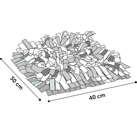 Flamingo Amigo Čmuchací kobereček Tyrkysová/černá 30x40cm