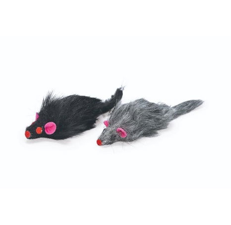 Karlie Plyšová hračka pro kočky Myš 2ks 12cm