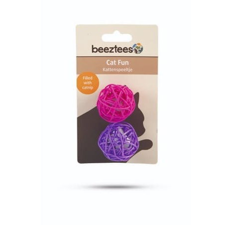 Beeztees Balonek ratanový s catnipem 18cm