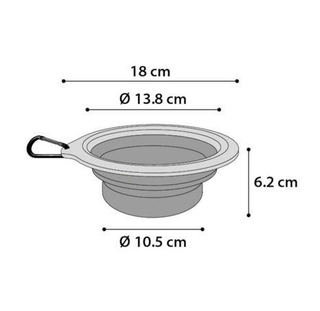 Flamingo Cestovní miska silikonová zeleno/šedá 625ml