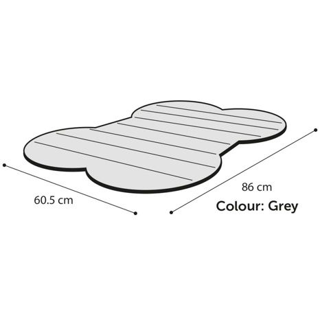 Flamingo Chladící podložka kost šedá vzor kapky 60x86cm