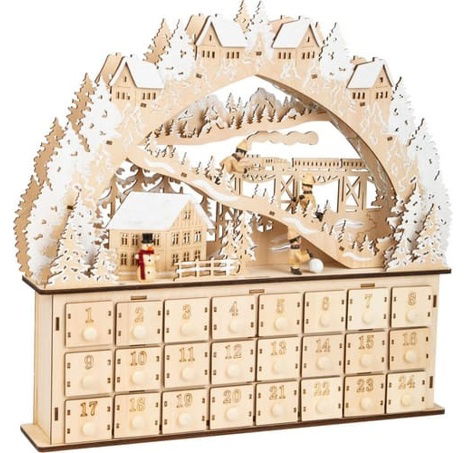 Adventskalender Small Foot Skifahrer