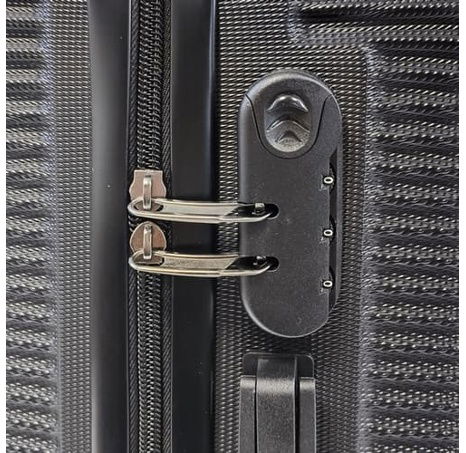 Bavy Cestovní kufr skořepinový Circle Black - set 3 ks