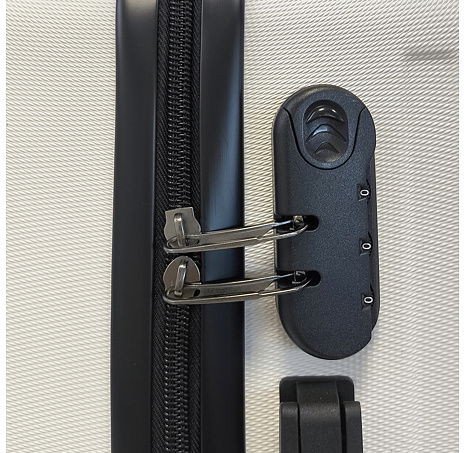 Bavy Cestovní kufr skořepinový Stripes White - set 3 ks