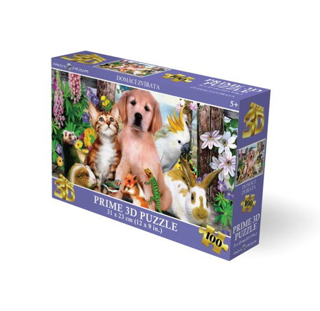 Puzzle 3D - Domácí zvířata
