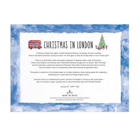 Galison Puzzle Vánoce v Londýně 1000 dílků