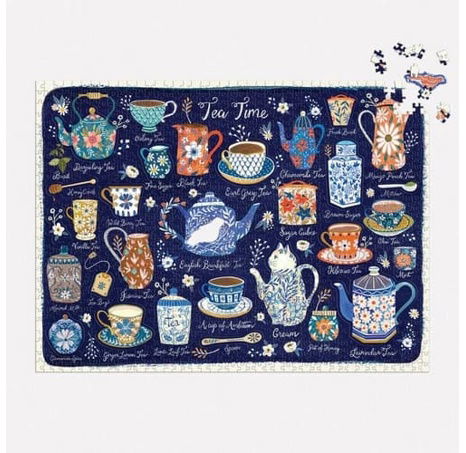 Galison Puzzle Čas na čaj 1000 dílků