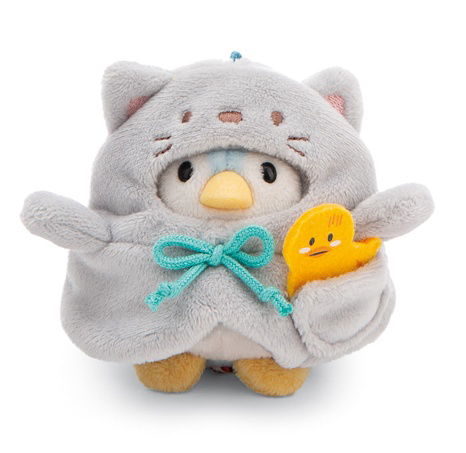 NICI plyš MyMochi Tučňák Waddle 8cm v kostýmu kočičky a kačenkou,set dárkové balení 8,5x6,5x10cm